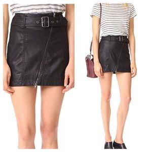 Free People Black Mini Skirt